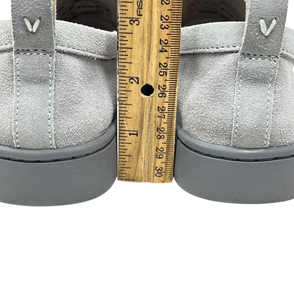 Vionic Women's Uptown Light Grey Suede Leather Slip On Loafers size 5 - Picture 9 of 16